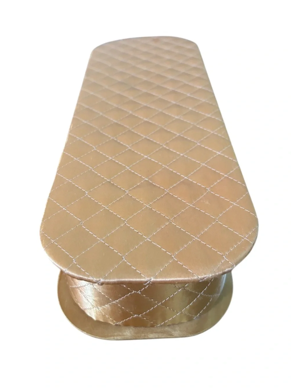 Vintage Gold Quilted Glove Keeper Box